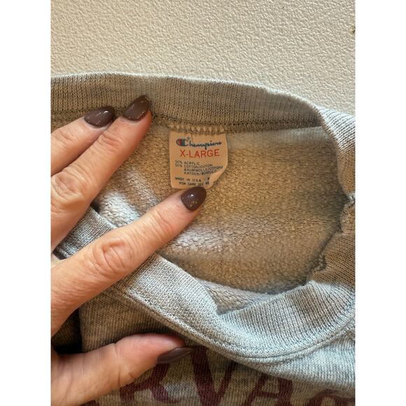 Vintage Champion Reverse Weave Harvard Sweatshirt Sz XL Made in USA Collegiate - Picture 3 of 5
